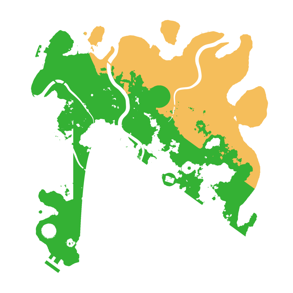 Biome Rust Map: Procedural Map, Size: 3500, Seed: 913182