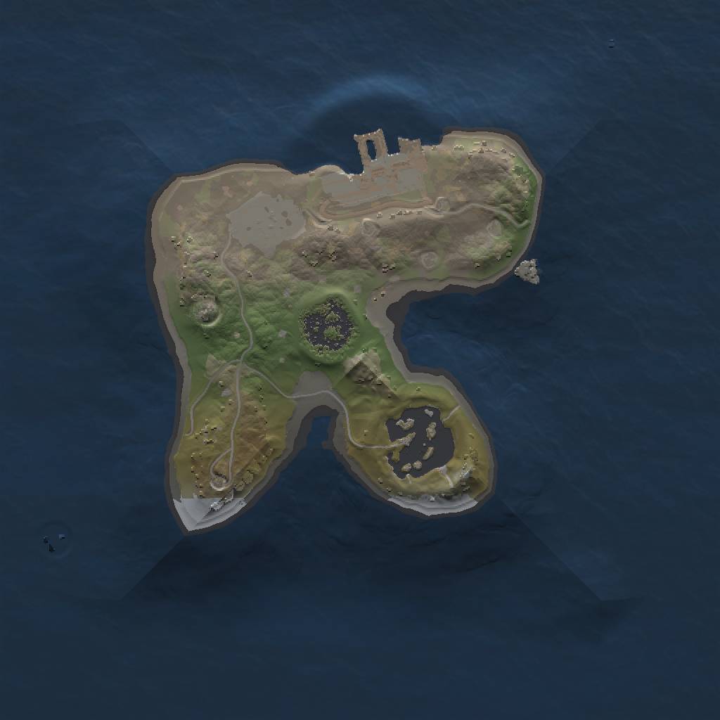 Rust Map: Procedural Map, Size: 1500, Seed: 2054776045, 6 Monuments