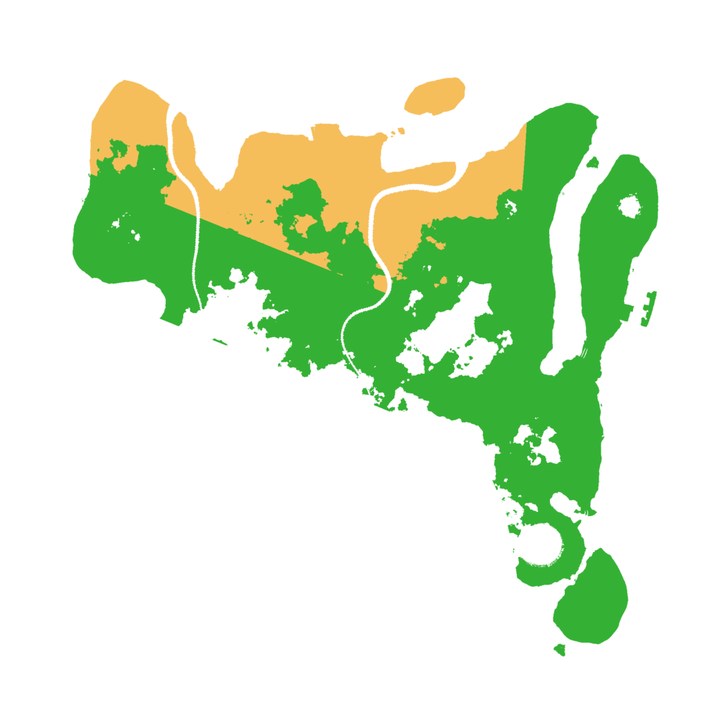 Biome Rust Map: Procedural Map, Size: 3000, Seed: 349665599