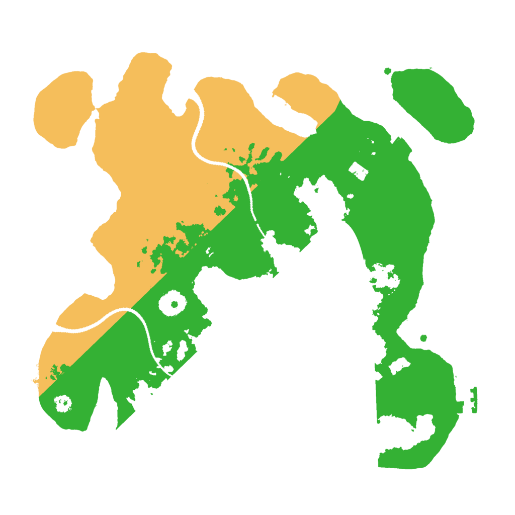 Biome Rust Map: Procedural Map, Size: 3000, Seed: 66985