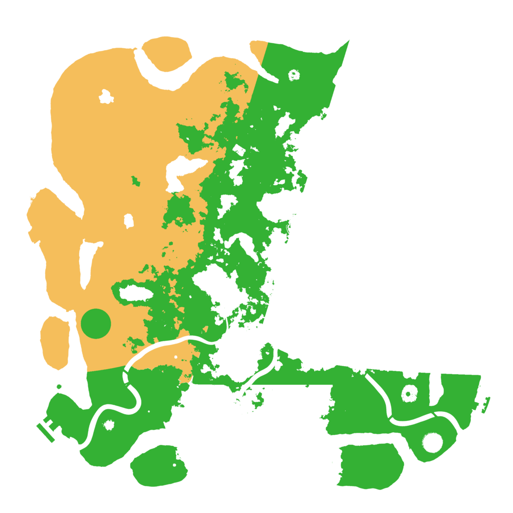 Biome Rust Map: Procedural Map, Size: 4500, Seed: 1233821042