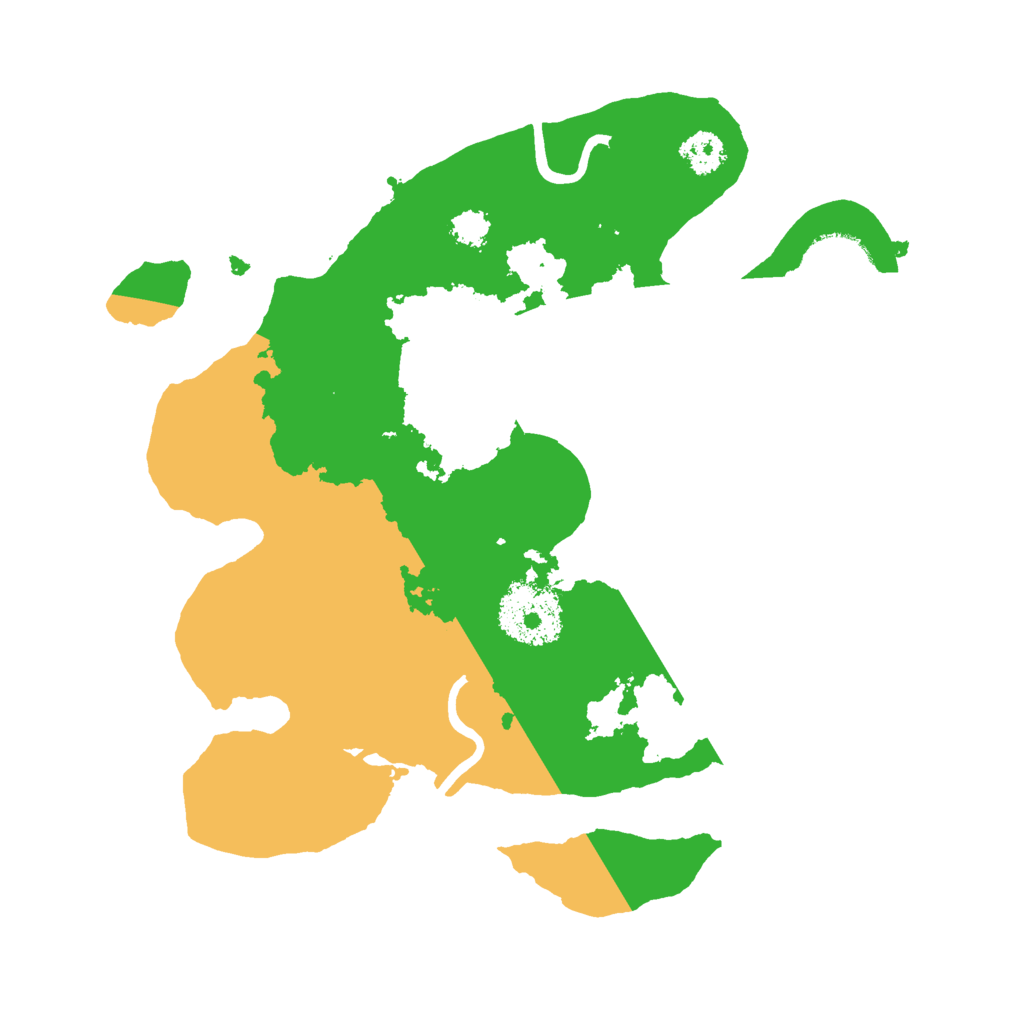 Biome Rust Map: Procedural Map, Size: 2500, Seed: 666420