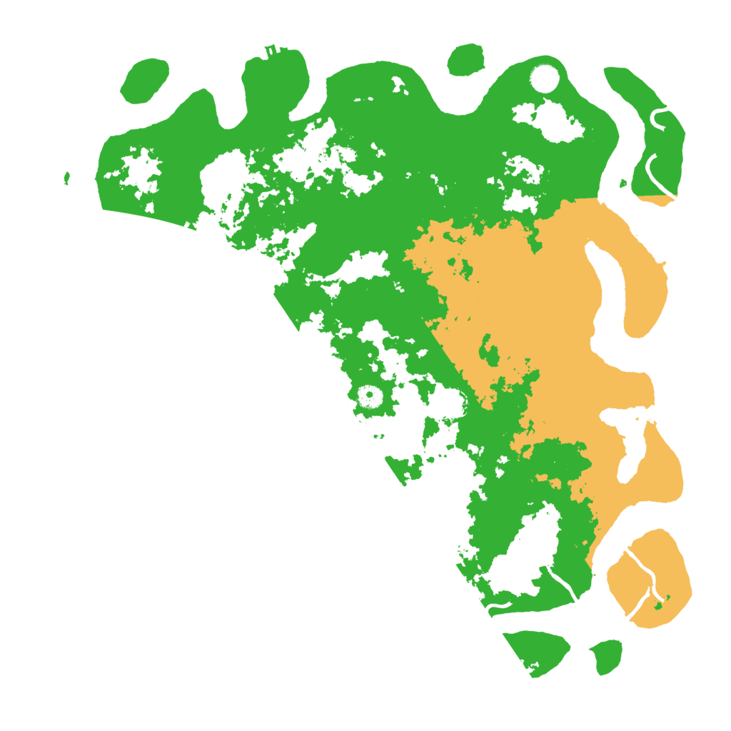 Biome Rust Map: Procedural Map, Size: 4500, Seed: 56151686