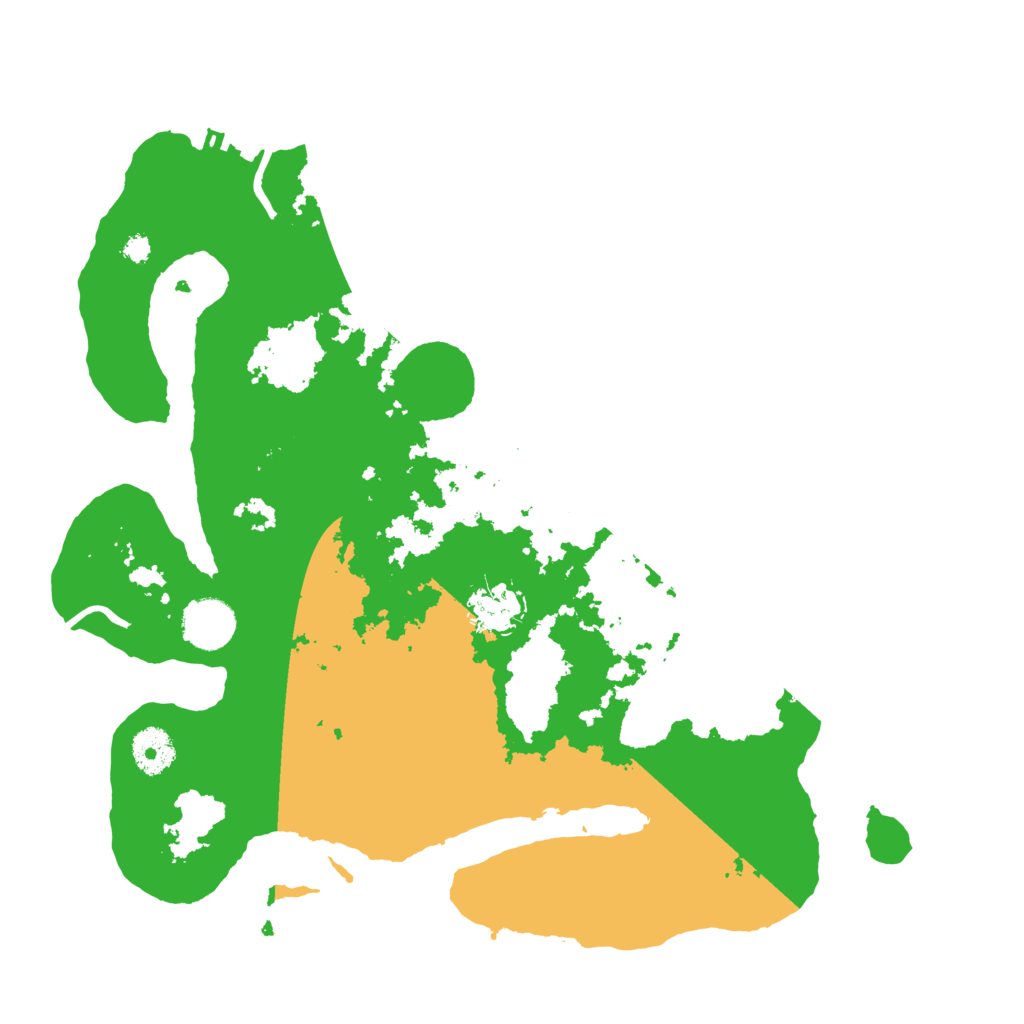 Biome Rust Map: Procedural Map, Size: 3500, Seed: 244625