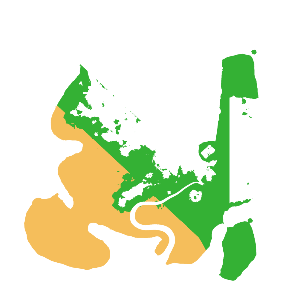 Biome Rust Map: Procedural Map, Size: 2500, Seed: 1911542391