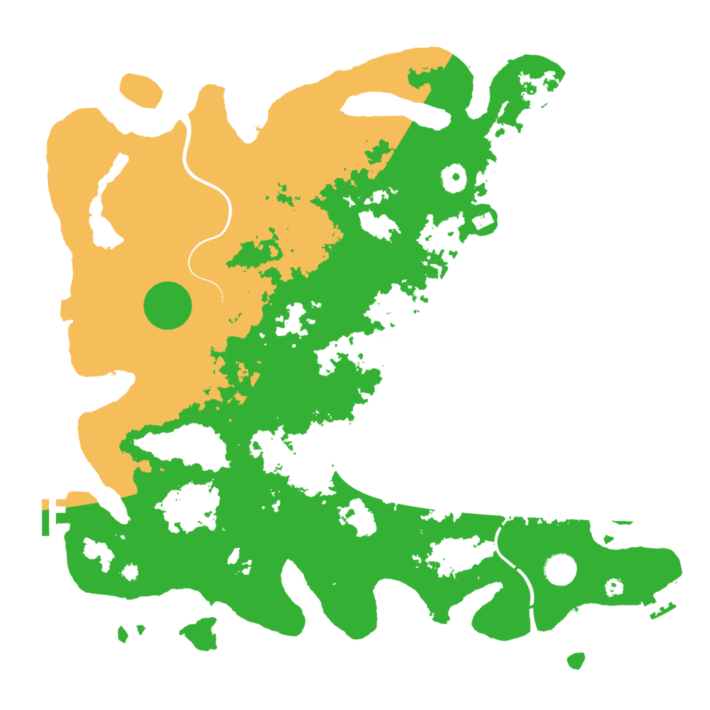 Biome Rust Map: Procedural Map, Size: 3900, Seed: 148549