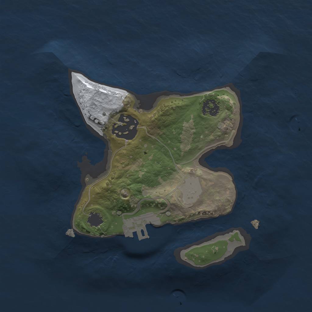 Rust Map: Procedural Map, Size: 1800, Seed: 837307195, 7 Monuments