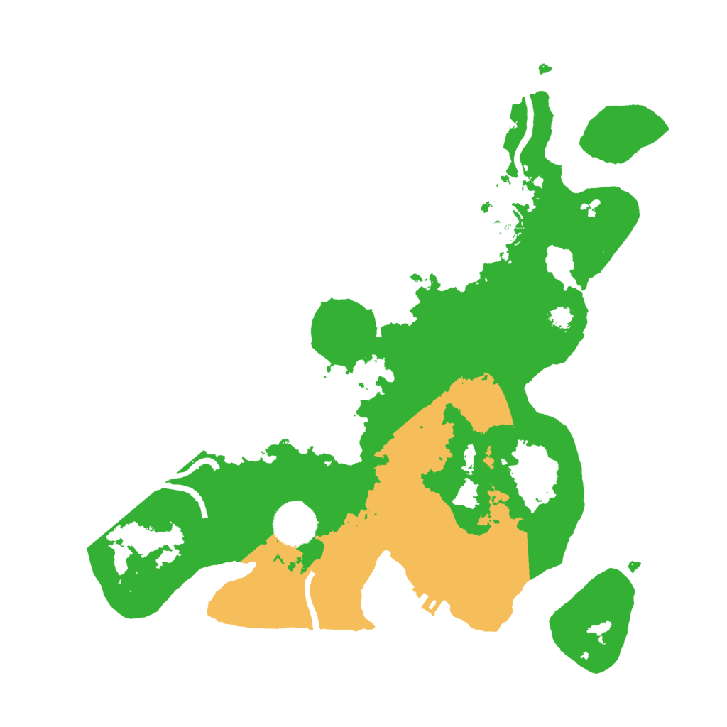 Biome Rust Map: Procedural Map, Size: 3000, Seed: 282546