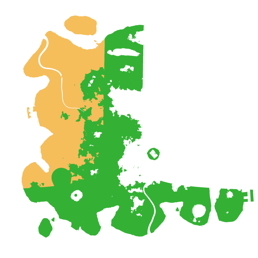 Biome Rust Map: Procedural Map, Size: 3500, Seed: 19951995