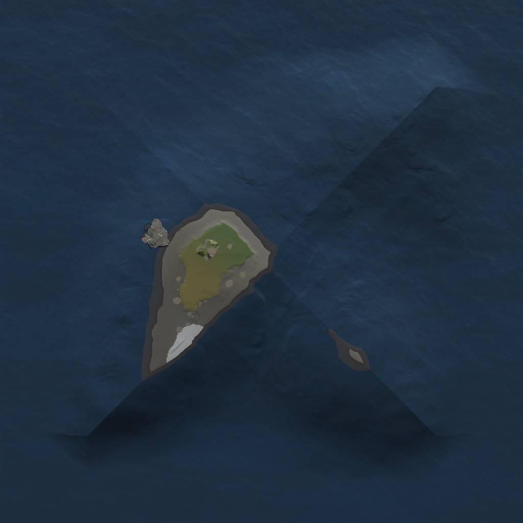 Rust Map: Procedural Map, Size: 1000, Seed: 1854906122, 3 Monuments