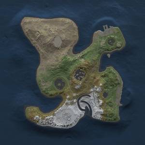 Thumbnail Rust Map: Procedural Map, Size: 2000, Seed: 1111111, 9 Monuments