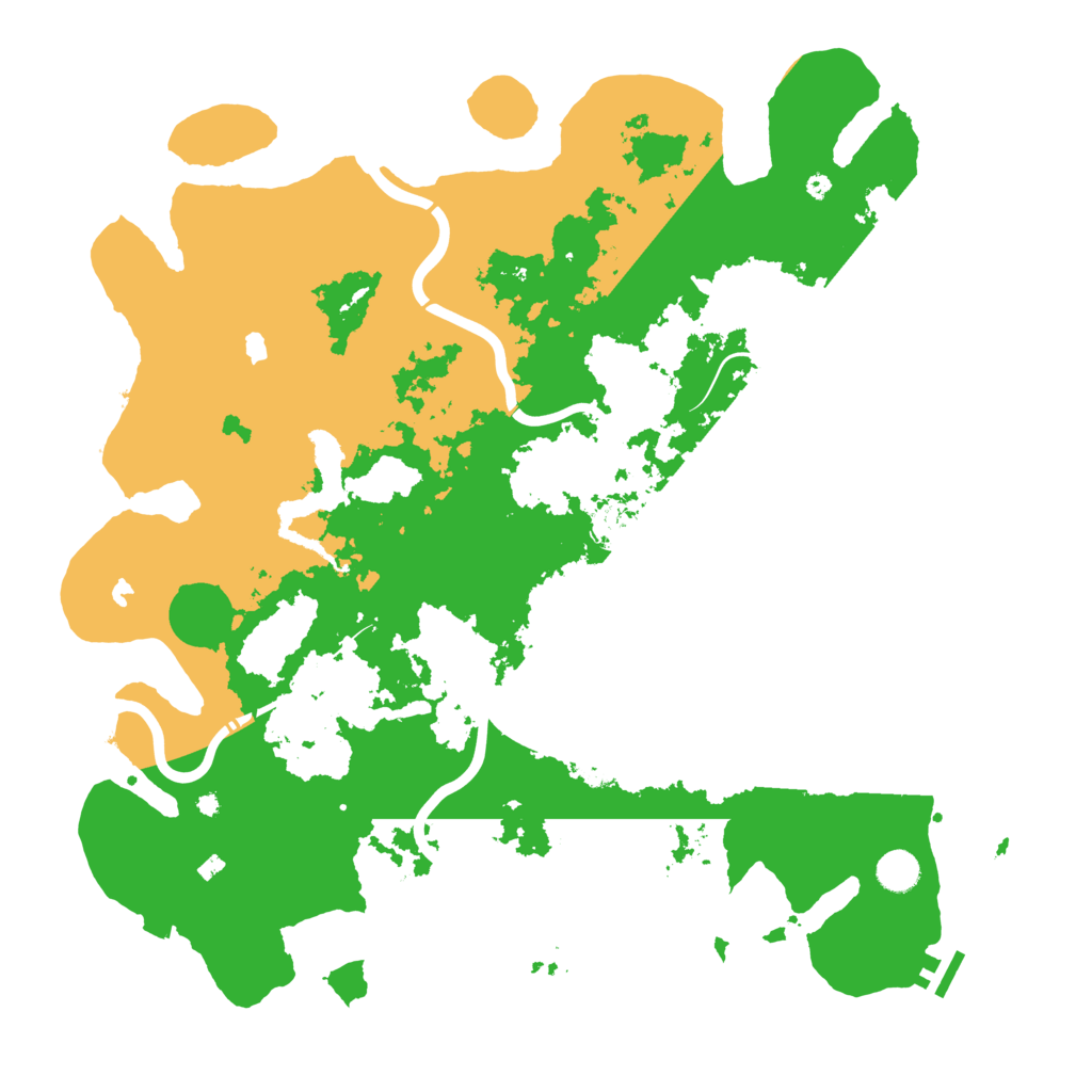 Biome Rust Map: Procedural Map, Size: 4500, Seed: 21422