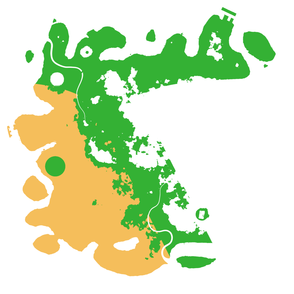 Biome Rust Map: Procedural Map, Size: 3850, Seed: 23760222