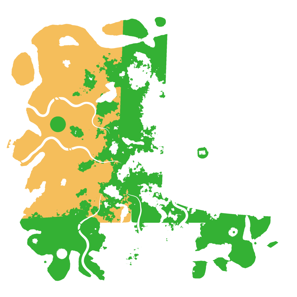 Biome Rust Map: Procedural Map, Size: 5000, Seed: 4586532