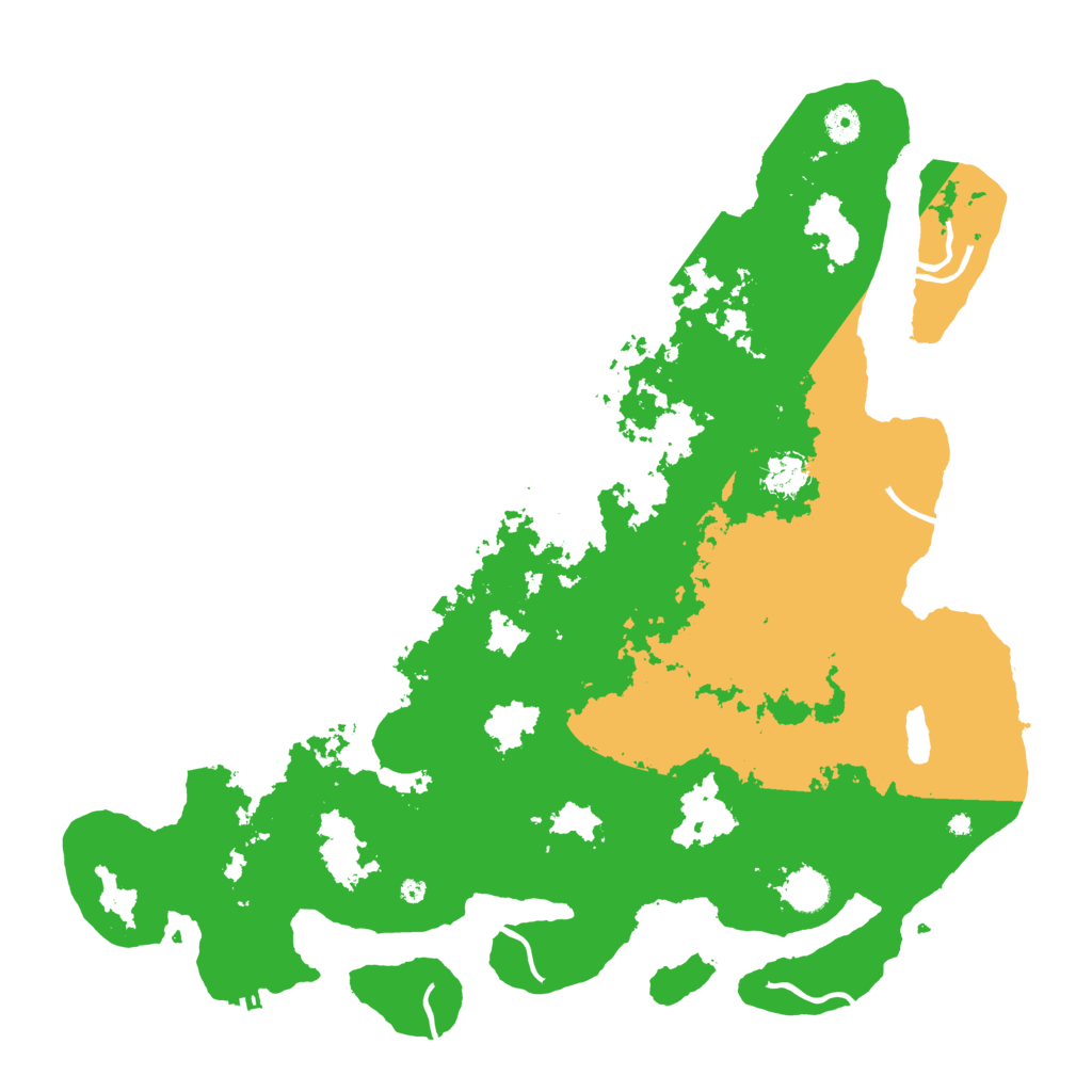 Biome Rust Map: Procedural Map, Size: 4500, Seed: 1276253106