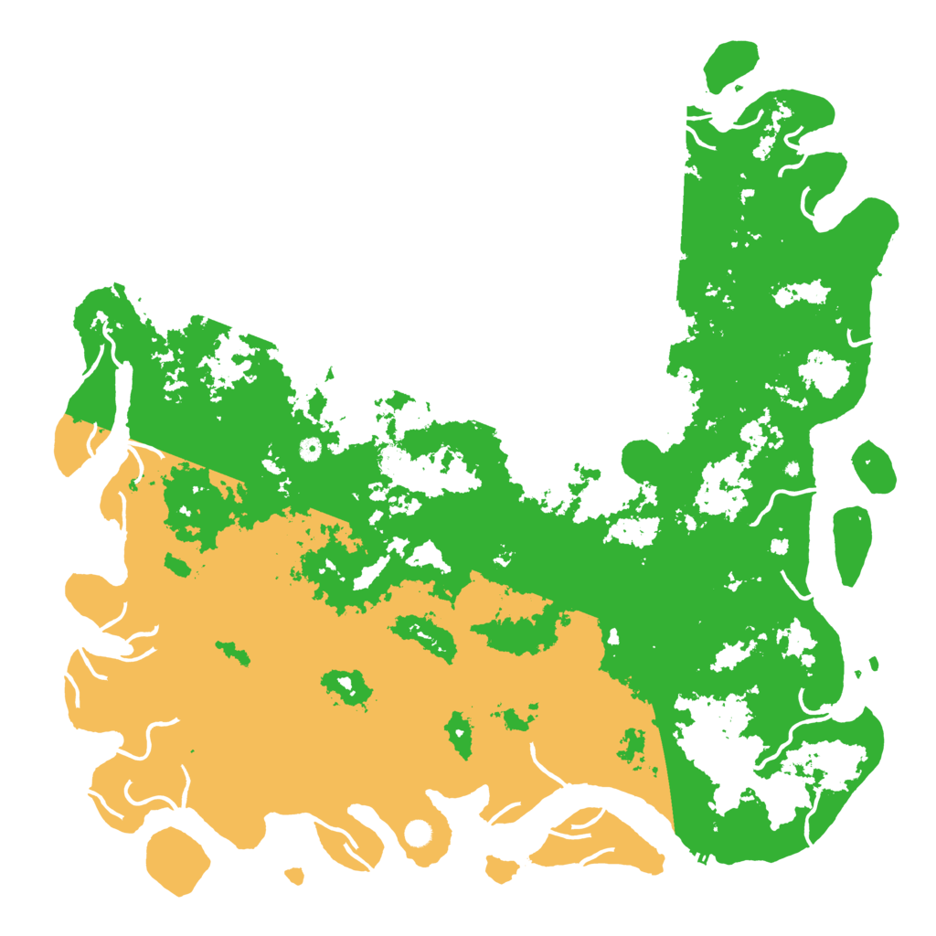 Biome Rust Map: Procedural Map, Size: 6000, Seed: 79985135