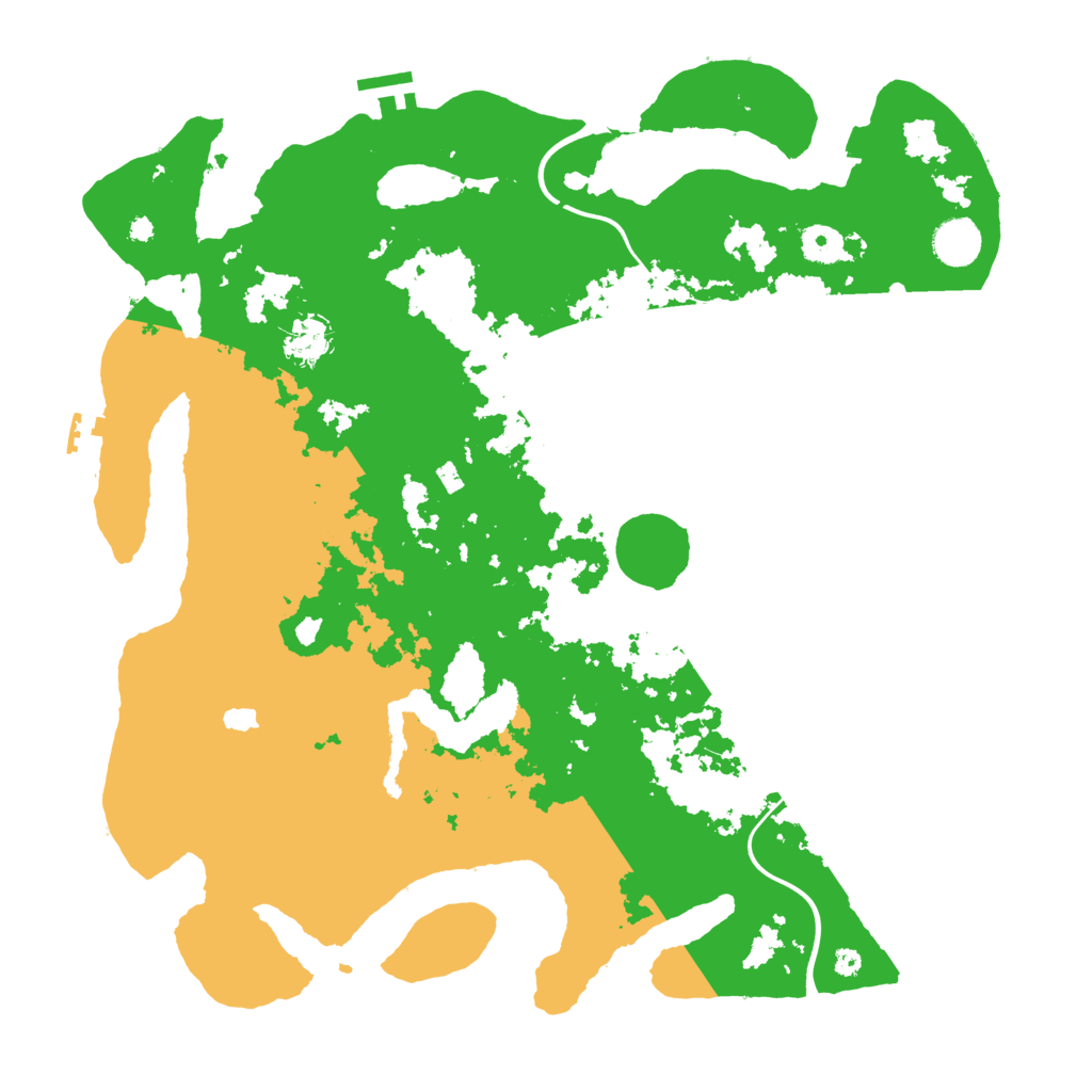 Biome Rust Map: Procedural Map, Size: 4000, Seed: 18122