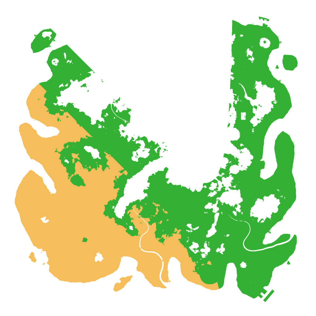 Biome Rust Map: Procedural Map, Size: 4500, Seed: 1743479963