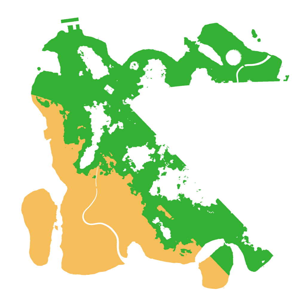 Biome Rust Map: Procedural Map, Size: 3500, Seed: 1696223732