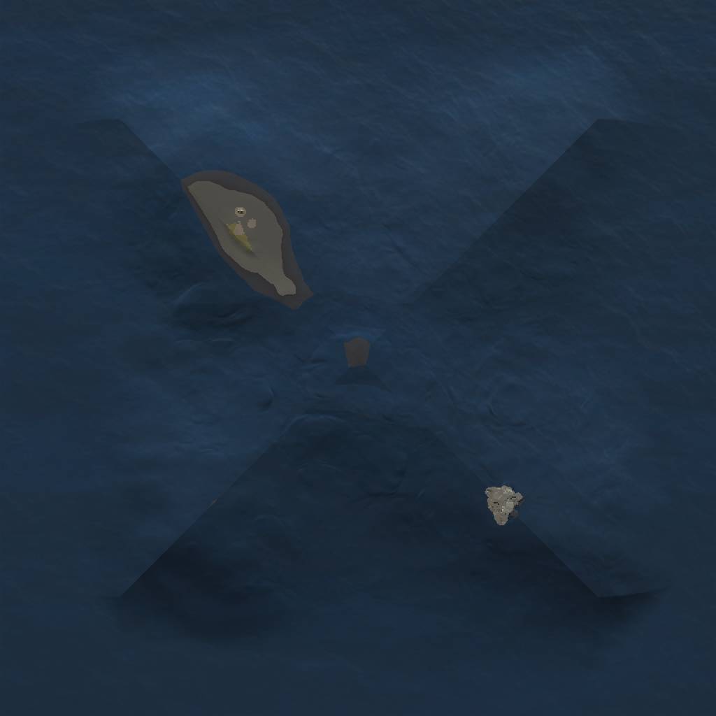 Rust Map: Procedural Map, Size: 1000, Seed: 79985135, 3 Monuments