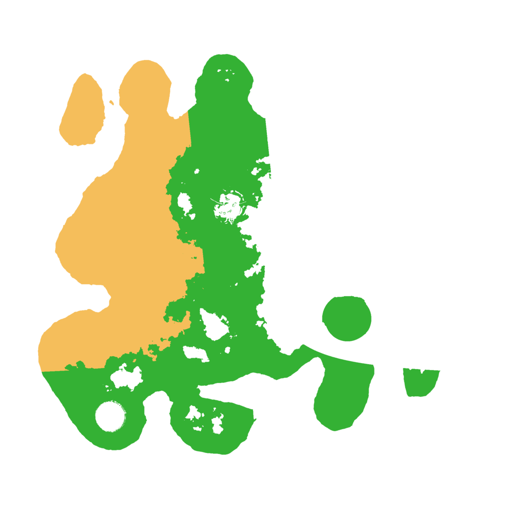 Biome Rust Map: Barren, Size: 3000, Seed: 287596