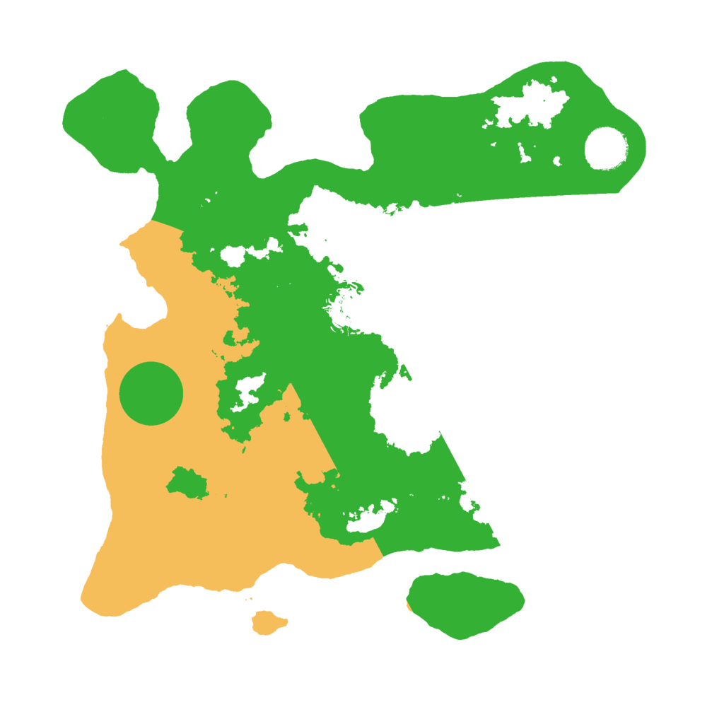 Biome Rust Map: Barren, Size: 3000, Seed: 389576