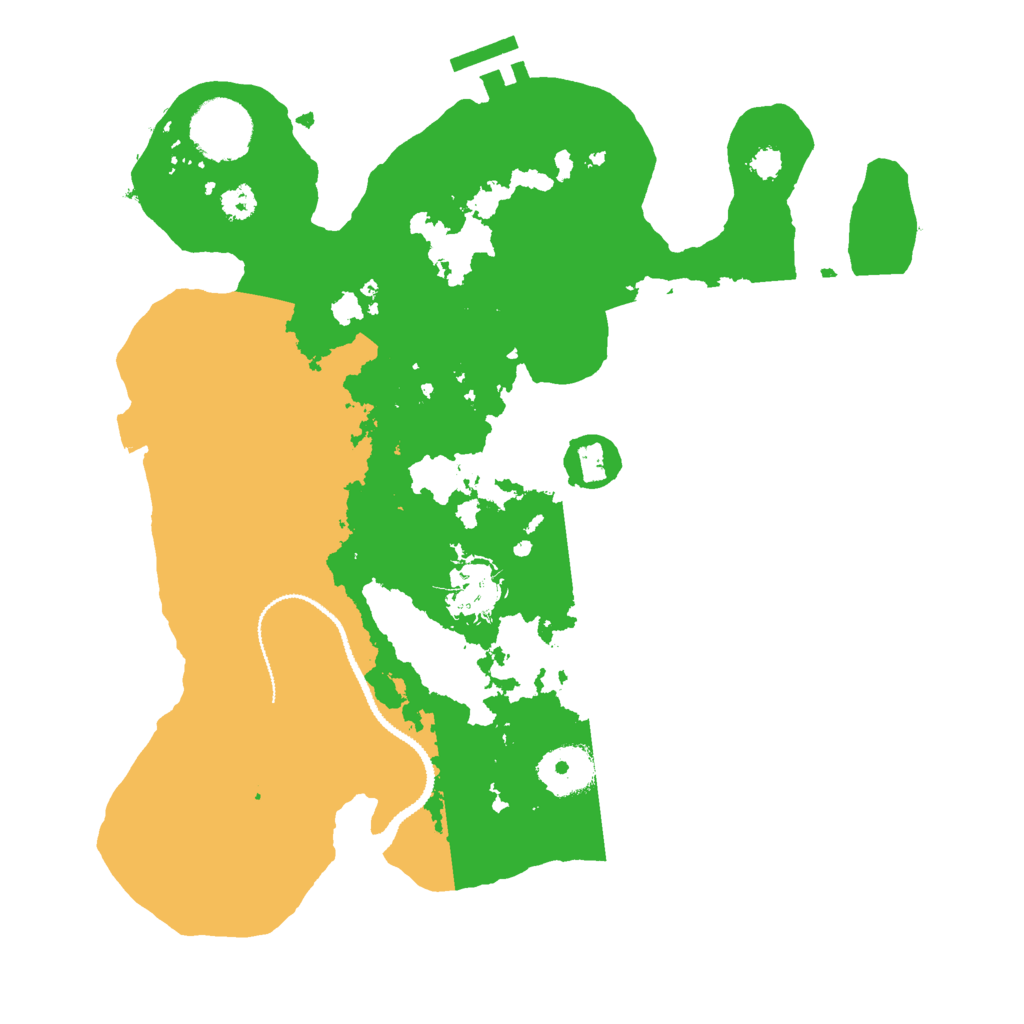 Biome Rust Map: Procedural Map, Size: 3000, Seed: 657592