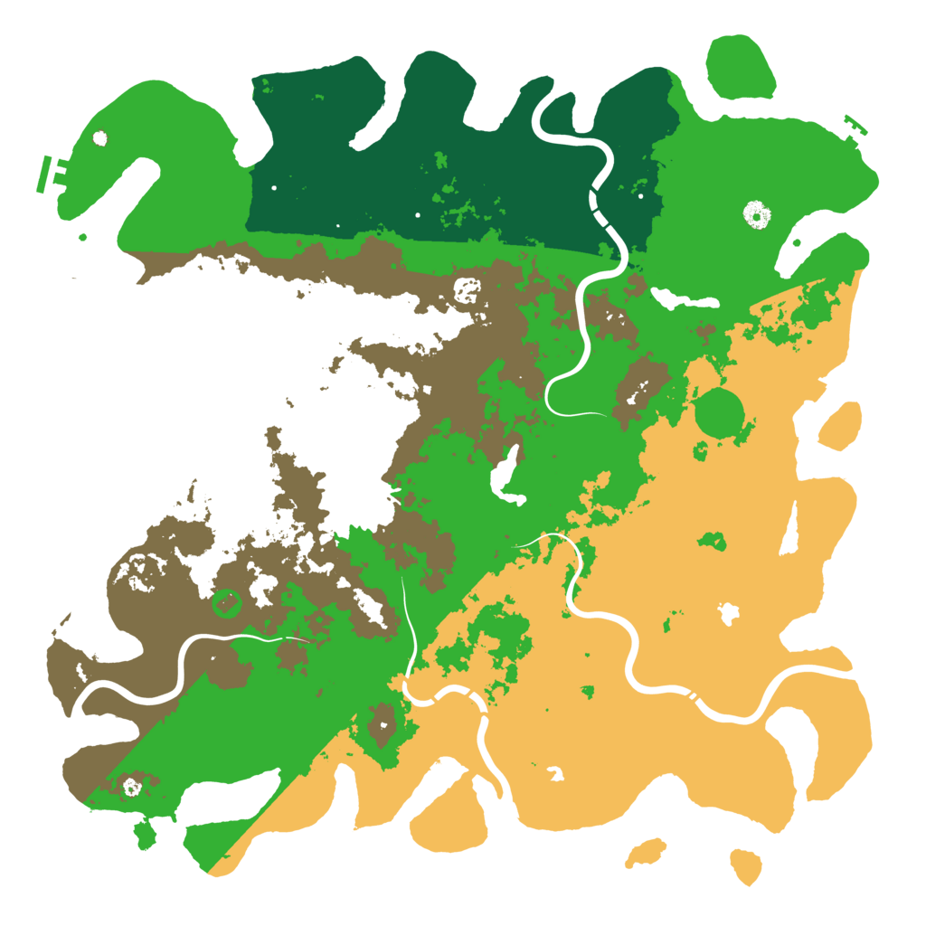 Biome Rust Map: Procedural Map, Size: 5000, Seed: 54141