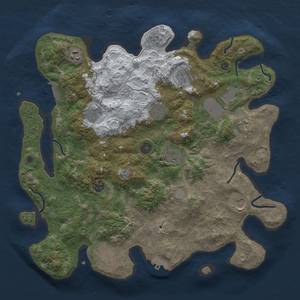 Thumbnail Rust Map: Procedural Map, Size: 3850, Seed: 1959339092, 20 Monuments