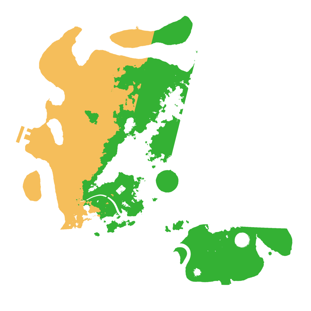 Biome Rust Map: Procedural Map, Size: 3700, Seed: 2089099556