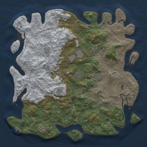 Thumbnail Rust Map: Procedural Map, Size: 4800, Seed: 77819856, 20 Monuments