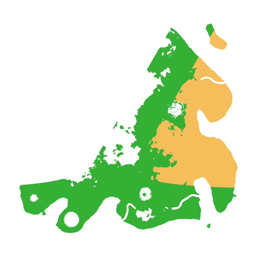 Biome Rust Map: Procedural Map, Size: 3000, Seed: 432790051