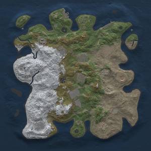 Thumbnail Rust Map: Procedural Map, Size: 3850, Seed: 1157294226, 20 Monuments