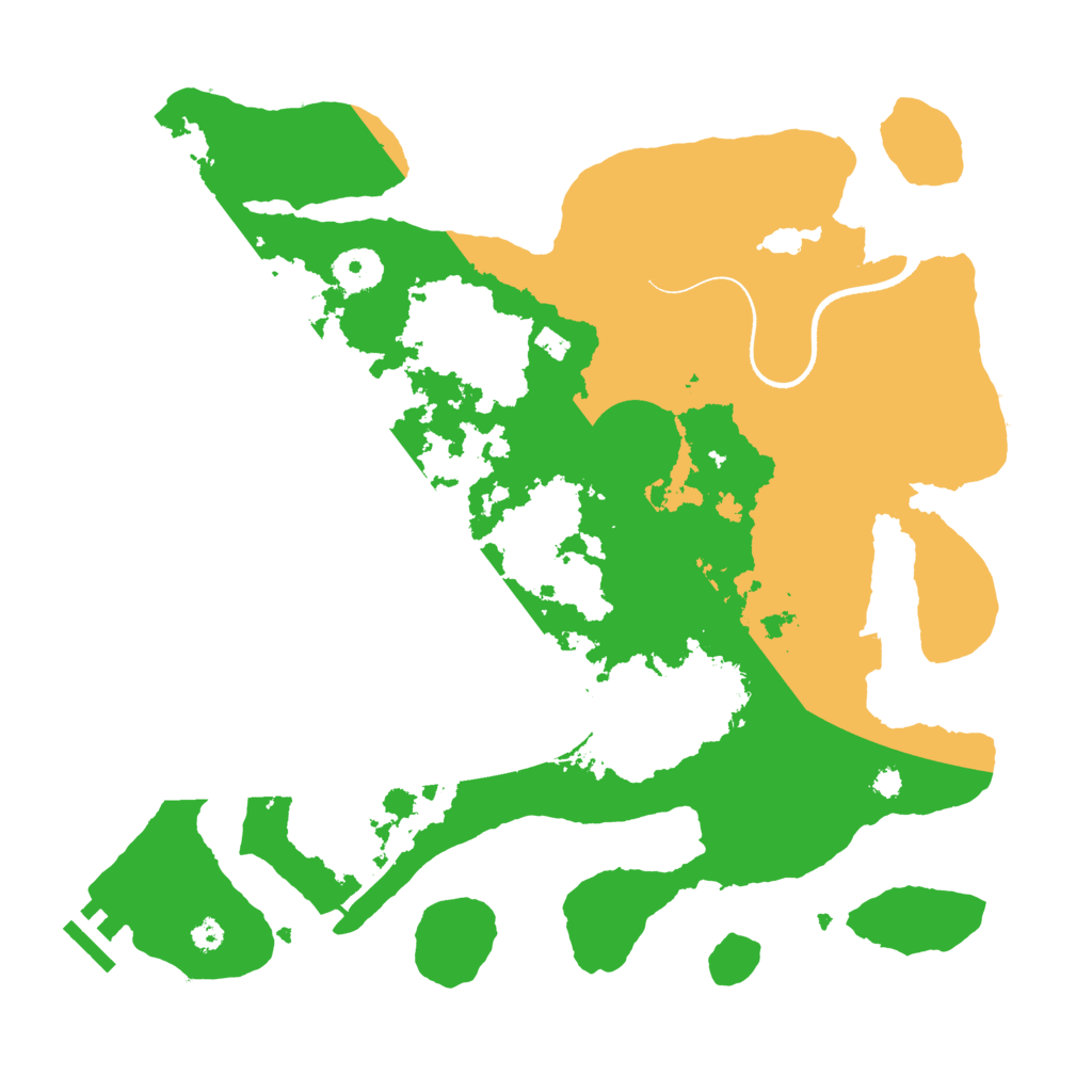 Biome Rust Map: Procedural Map, Size: 3500, Seed: 908070596