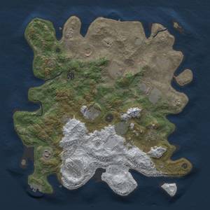 Thumbnail Rust Map: Procedural Map, Size: 3850, Seed: 54173998, 20 Monuments