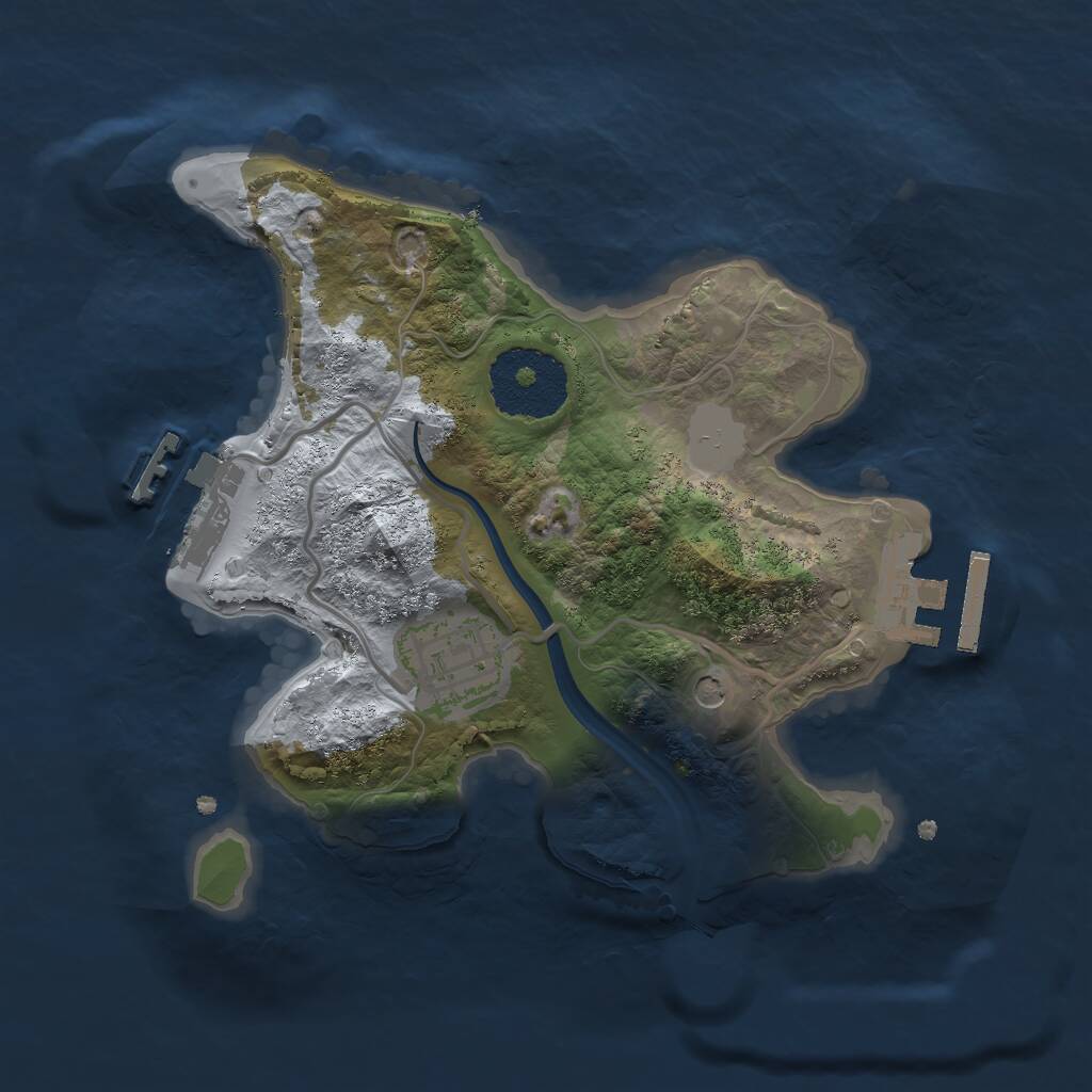 Rust Map: Procedural Map, Size: 2200, Seed: 29052022, 5 Monuments