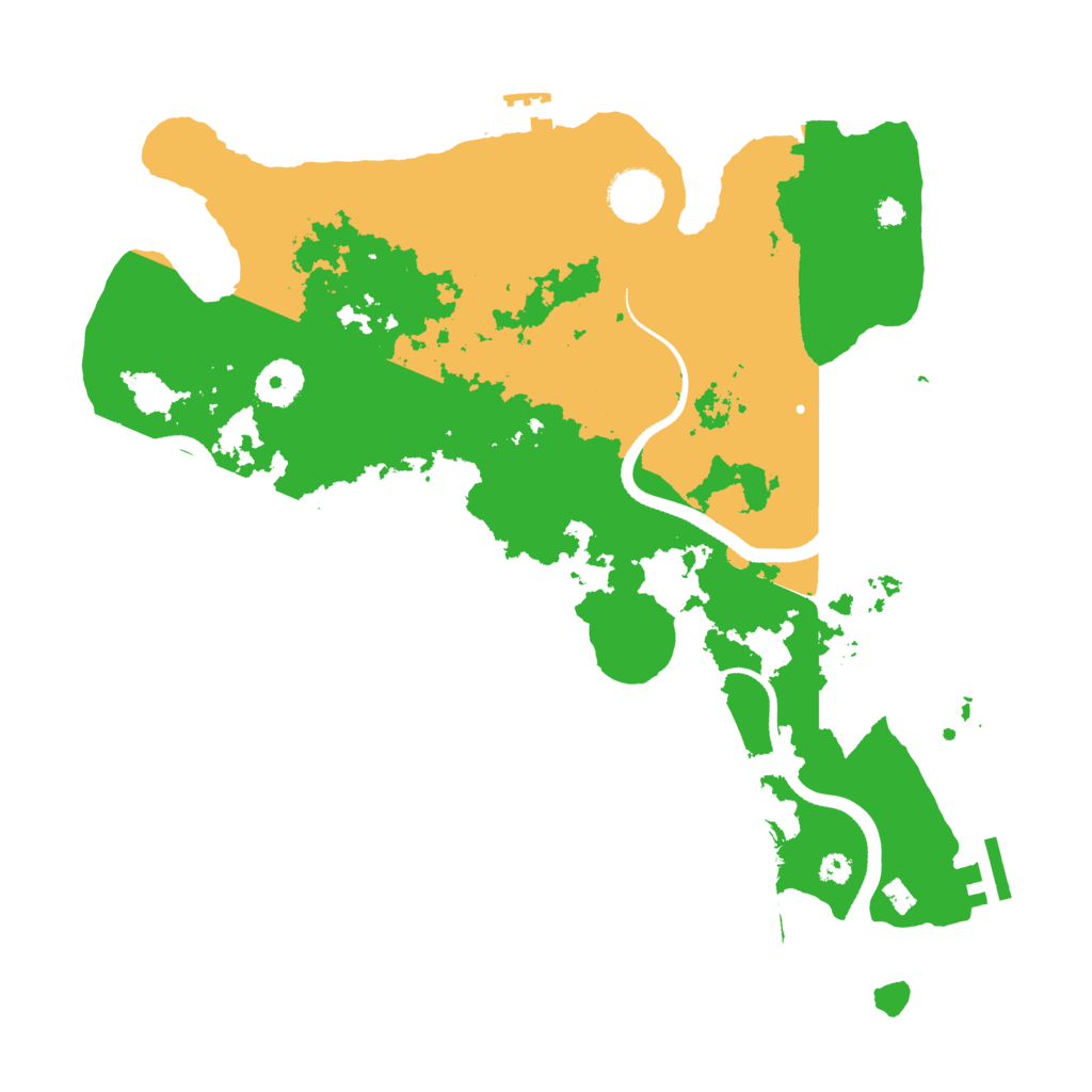 Biome Rust Map: Procedural Map, Size: 3500, Seed: 270378810