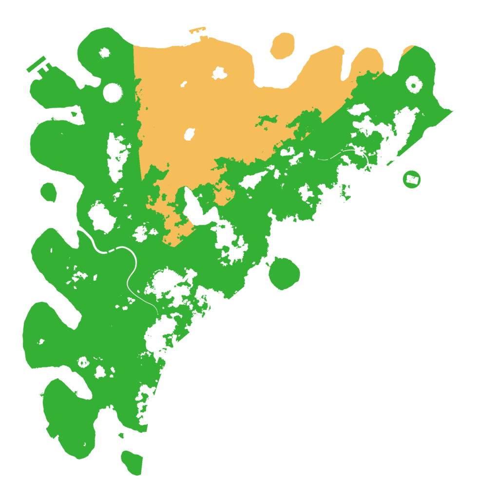 Biome Rust Map: Procedural Map, Size: 4550, Seed: 45223