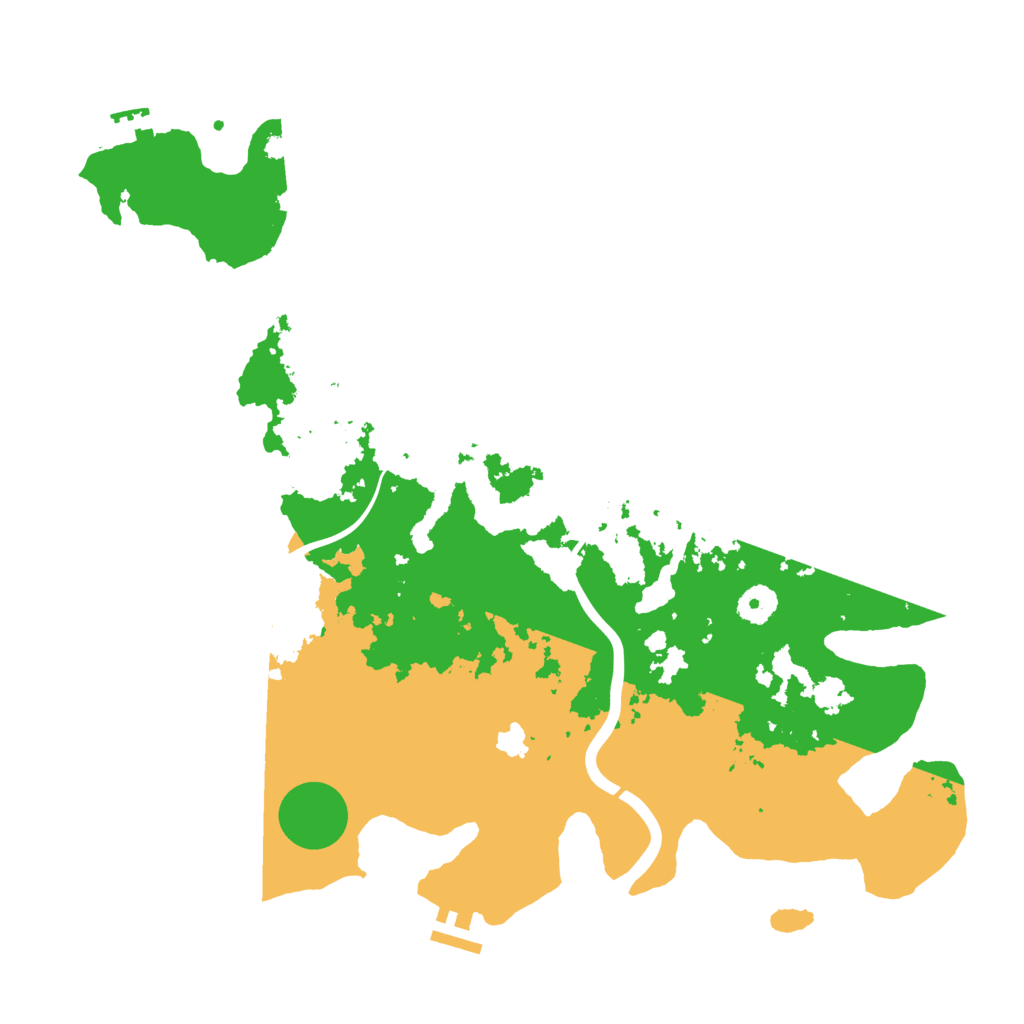 Biome Rust Map: Procedural Map, Size: 4000, Seed: 167342