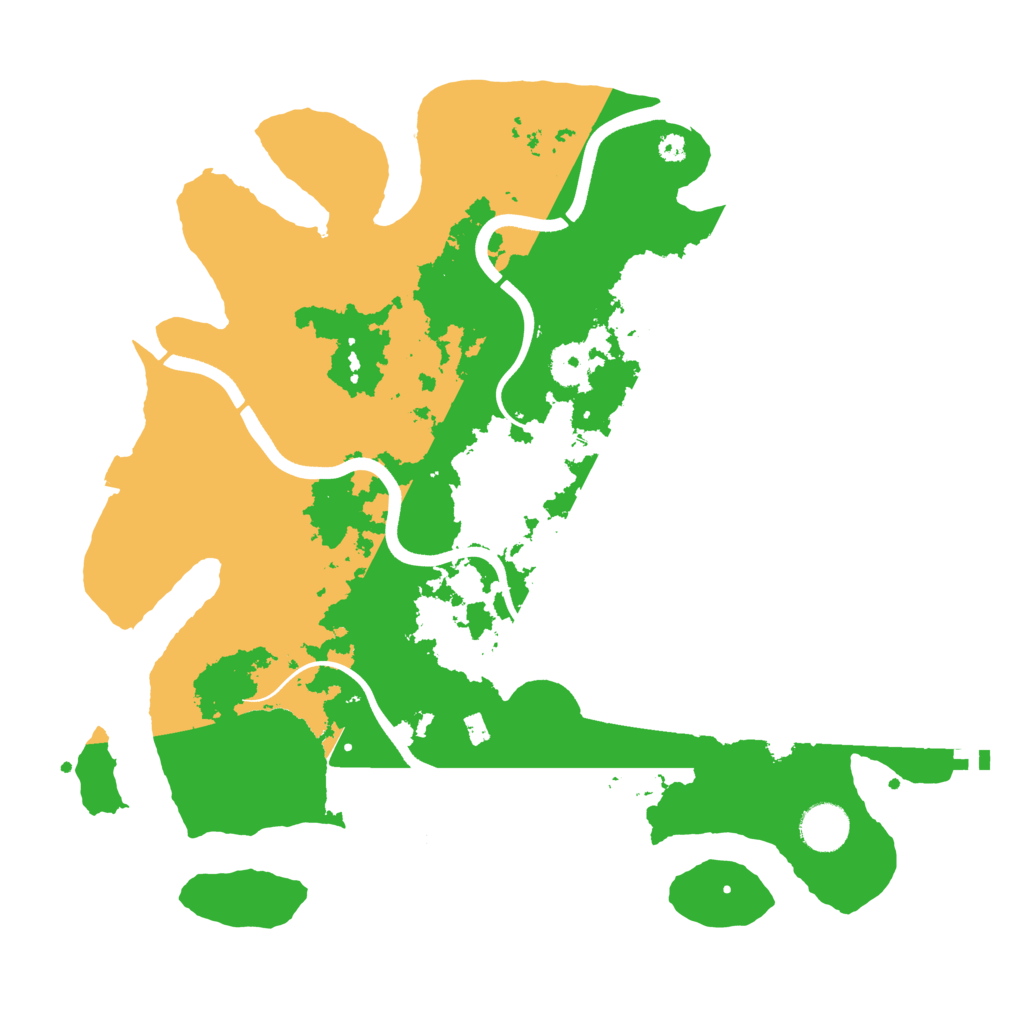 Biome Rust Map: Procedural Map, Size: 3700, Seed: 1589874034