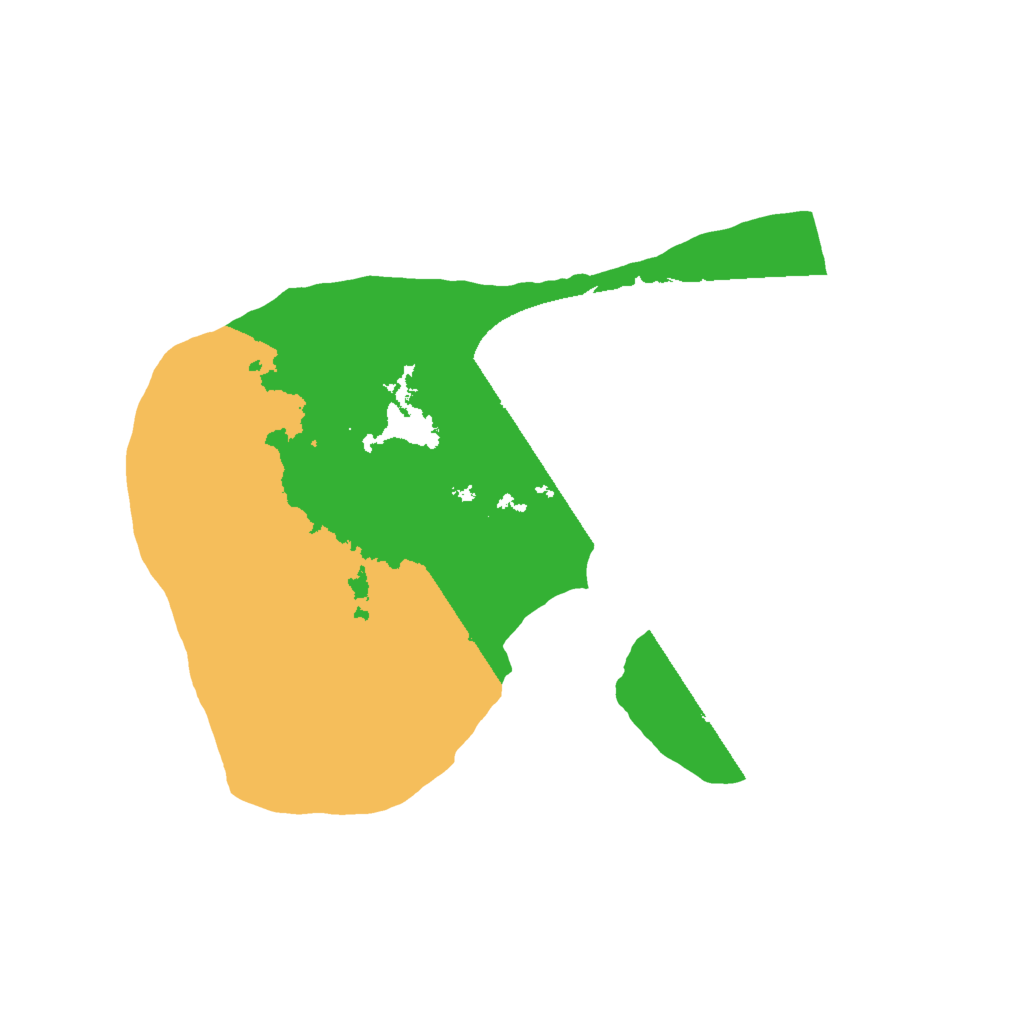 Biome Rust Map: Barren, Size: 1600, Seed: 53