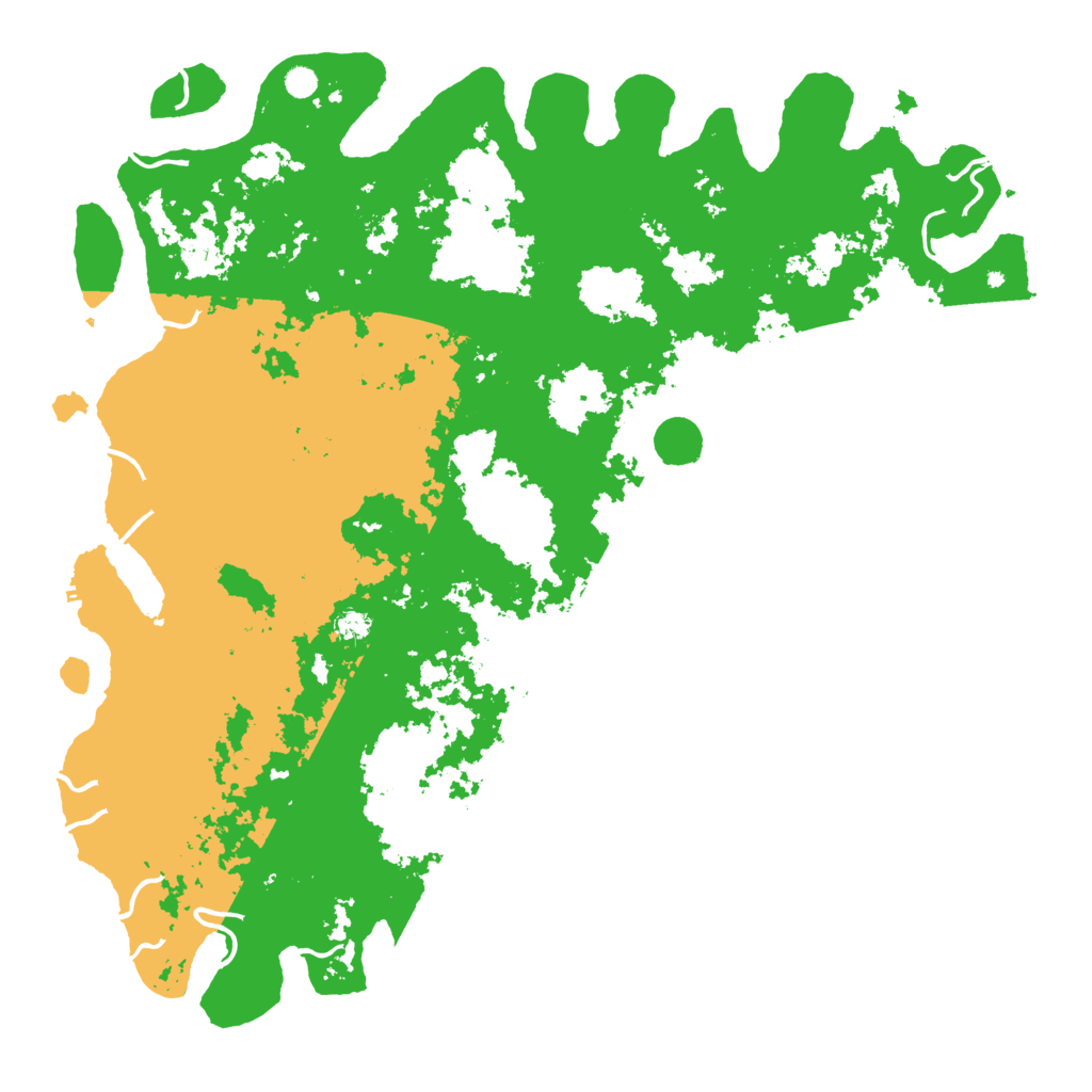 Biome Rust Map: Procedural Map, Size: 6000, Seed: 8382036