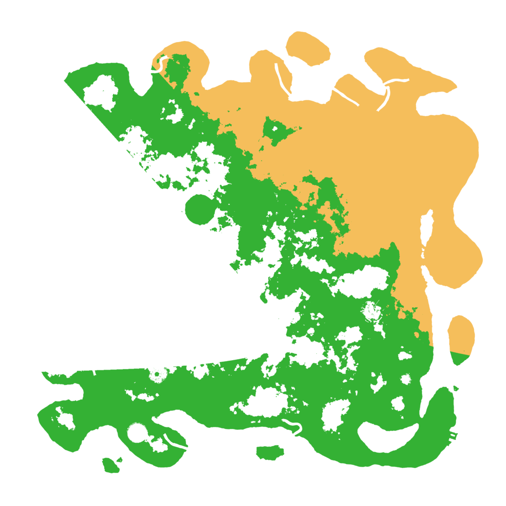 Biome Rust Map: Procedural Map, Size: 4500, Seed: 2345345