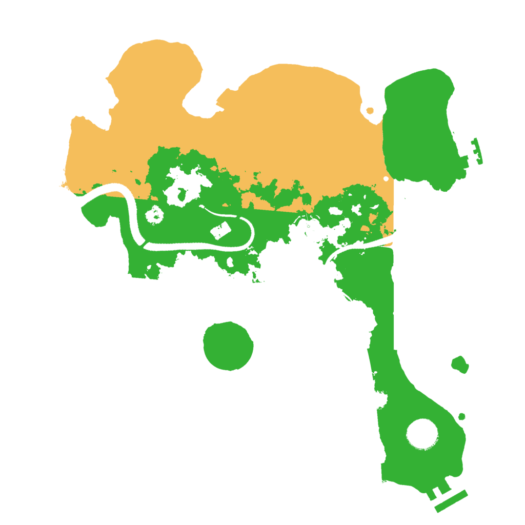 Biome Rust Map: Procedural Map, Size: 3000, Seed: 266208473