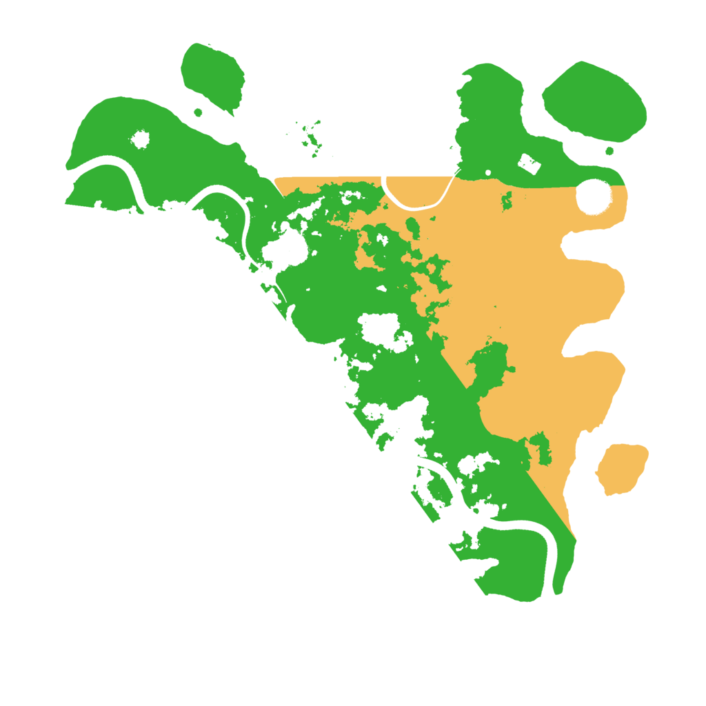 Biome Rust Map: Procedural Map, Size: 3500, Seed: 2805