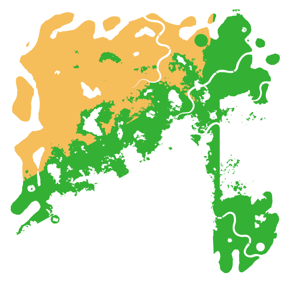 Biome Rust Map: Procedural Map, Size: 6000, Seed: 122313644