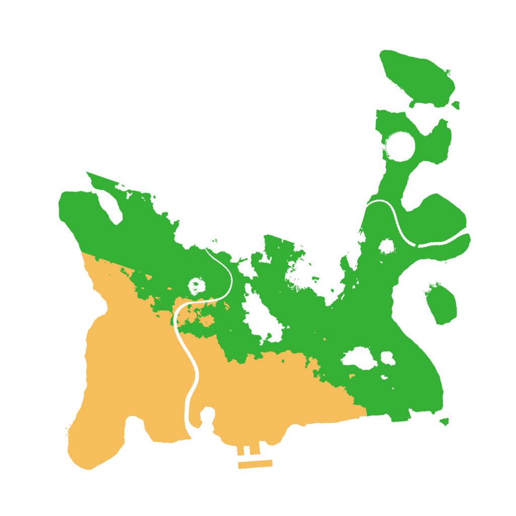 Biome Rust Map: Procedural Map, Size: 3044, Seed: 13835