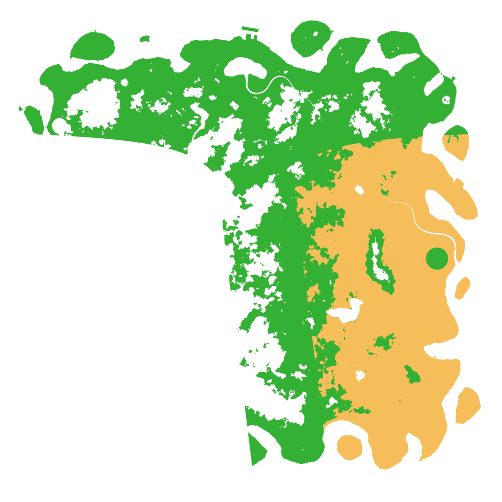 Biome Rust Map: Procedural Map, Size: 6000, Seed: 18296660