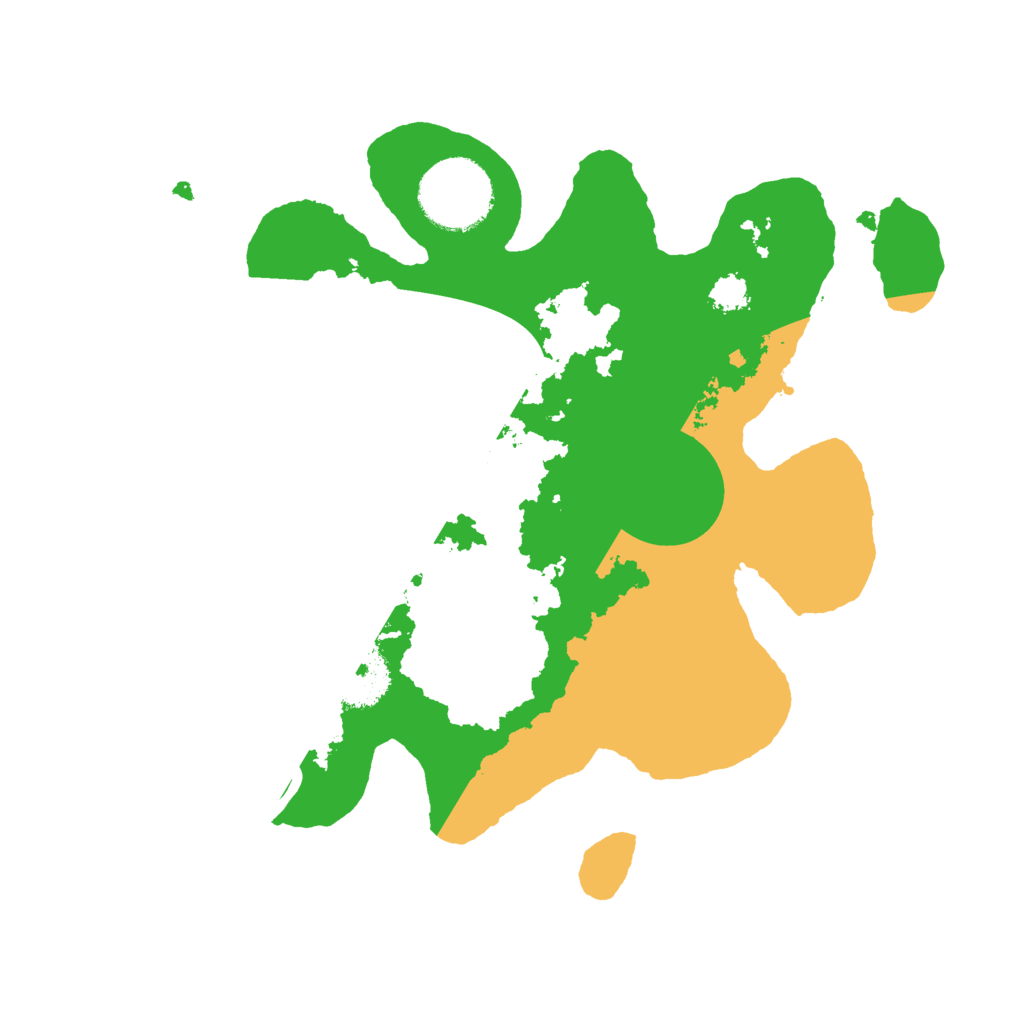 Biome Rust Map: Procedural Map, Size: 2500, Seed: 64091453