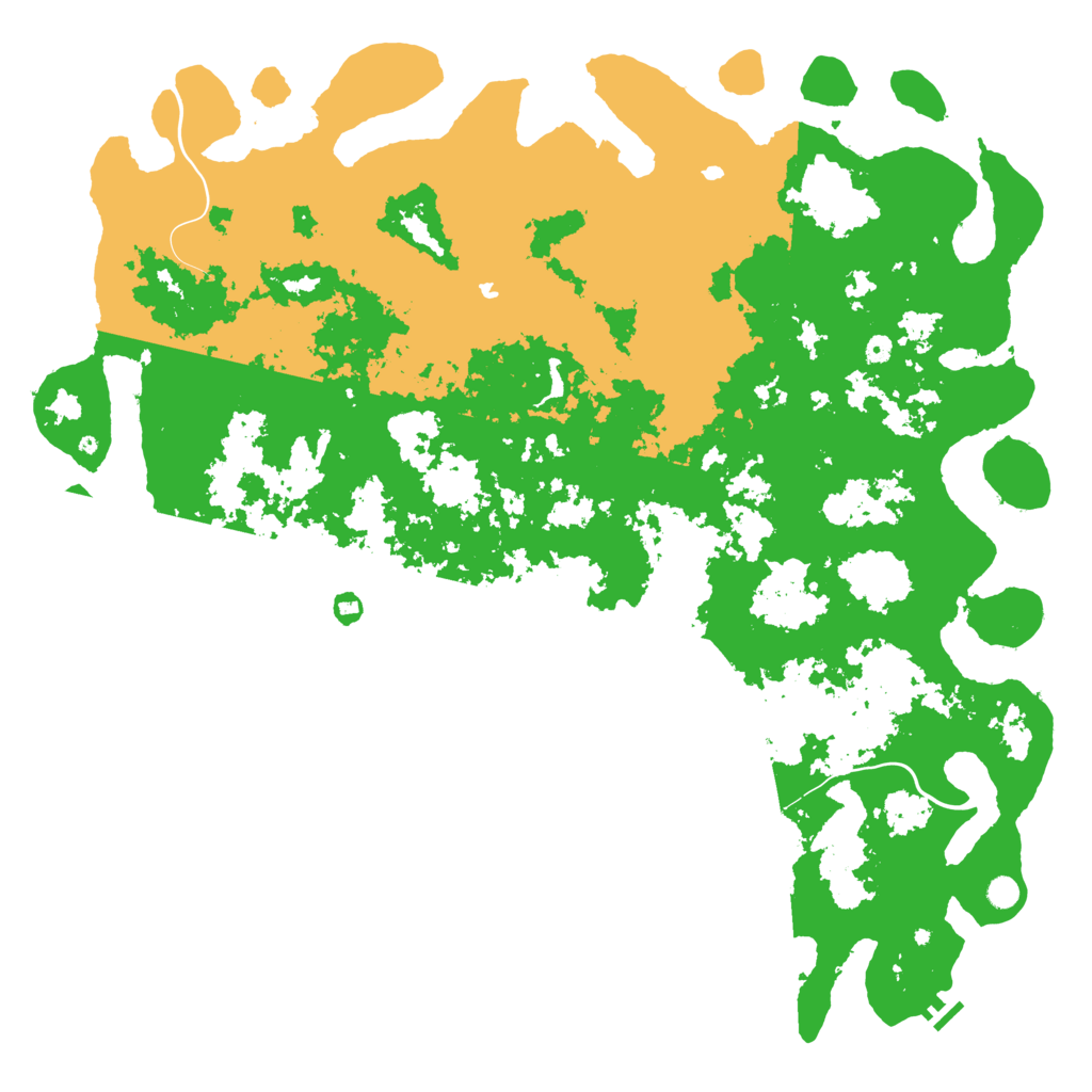 Biome Rust Map: Procedural Map, Size: 6000, Seed: 106837832